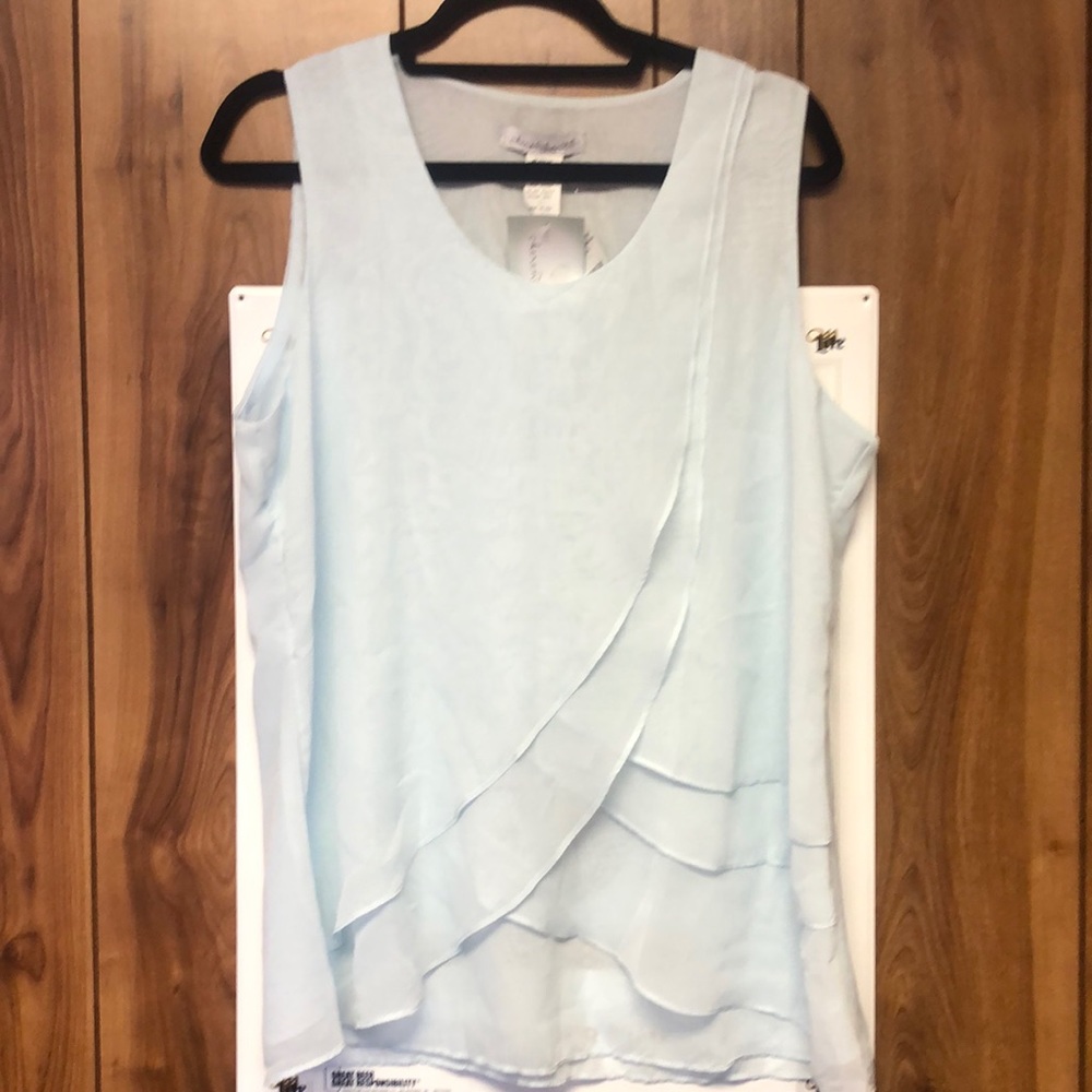 Flowy Light Blue Tank Top
